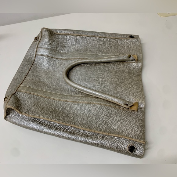 Borge Garveri for J.Crew Soft Metallic Pebbled Leather Tote Bag - Picture 15 of 16